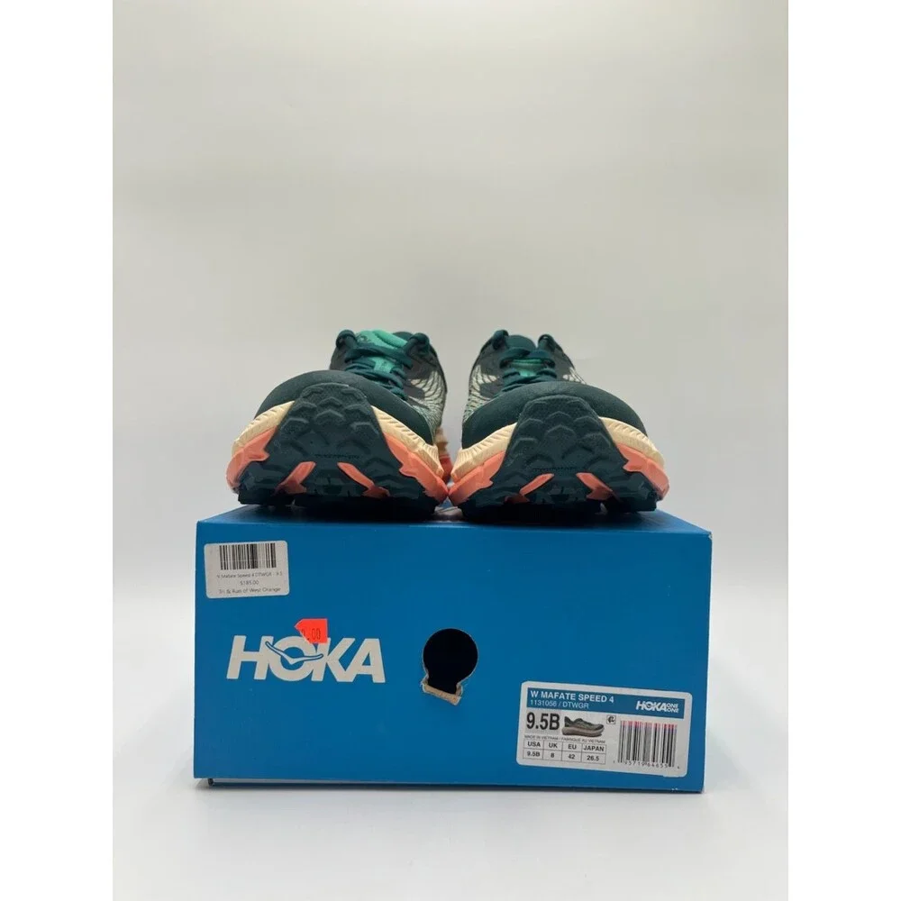 Hoka MAFATE SPEED 4 DTWGR Women's NEW Running Shoes Green US Size 9.5B